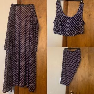 Plus size! 3 piece skirt set! Size 3x
